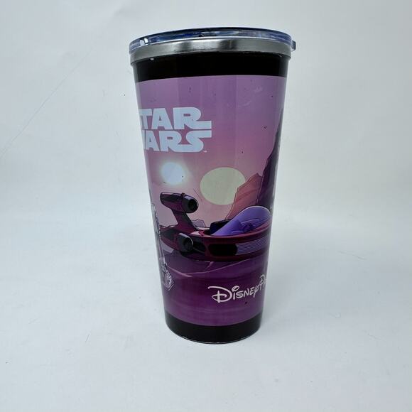 Disney Parks Star Wars Exclusive Travel Mug Luke Skywalker C-3PO R2-D2 Tatooine - Picture 1 of 10